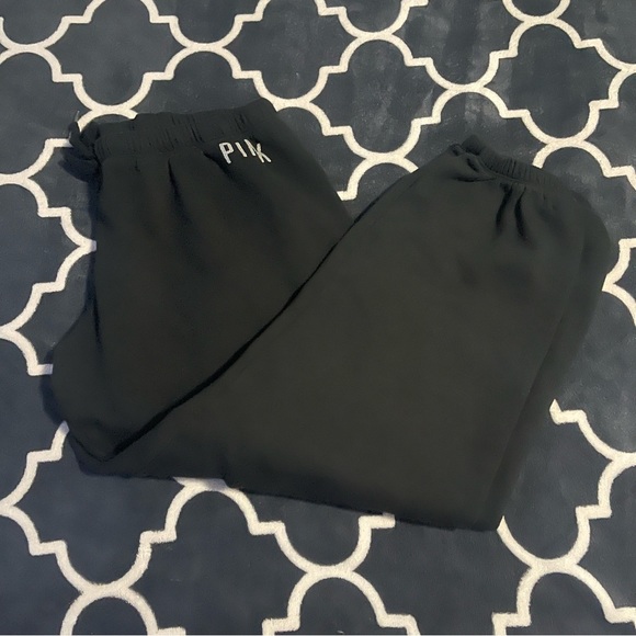 PINK Victoria's Secret Pants - Pink glitter logo joggers